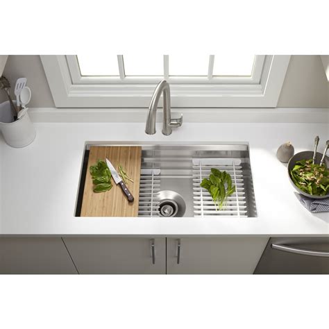 kohler undermount stainless steel kitchen sink|kohler undermount sinks without holes.